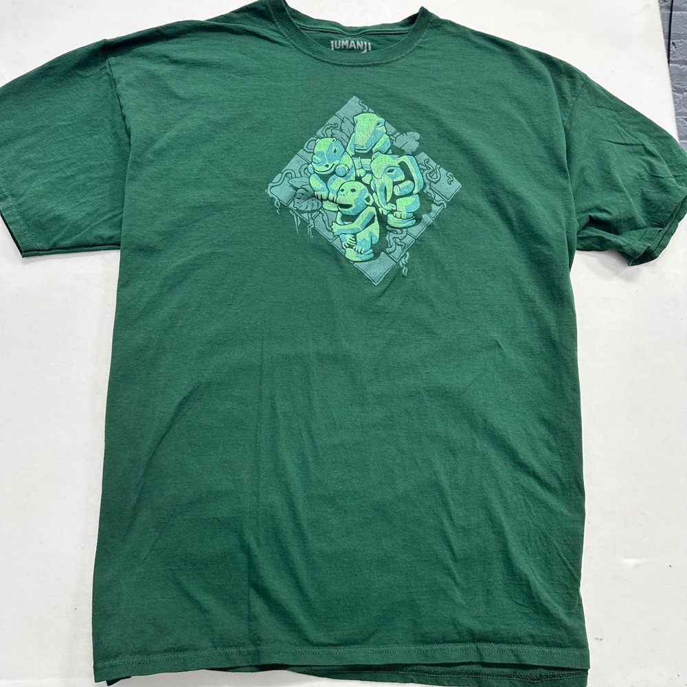 Jumanji Mens 2XL T-Shirt Green‎ Loot Crate Exclusive Movie Graphic Retro Jungle